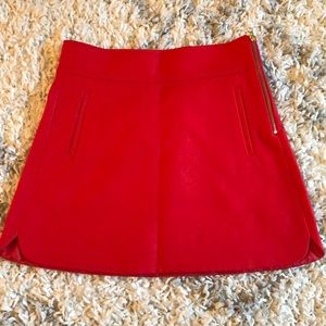 Red J.Crew Mini Skirt